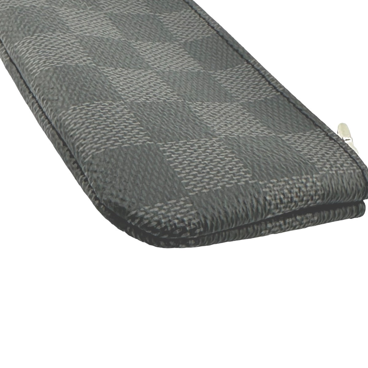 LOUIS VUITTON Key case Key holder N60155 Damier Grafitto Canvas gray Graphite Pochette Cre