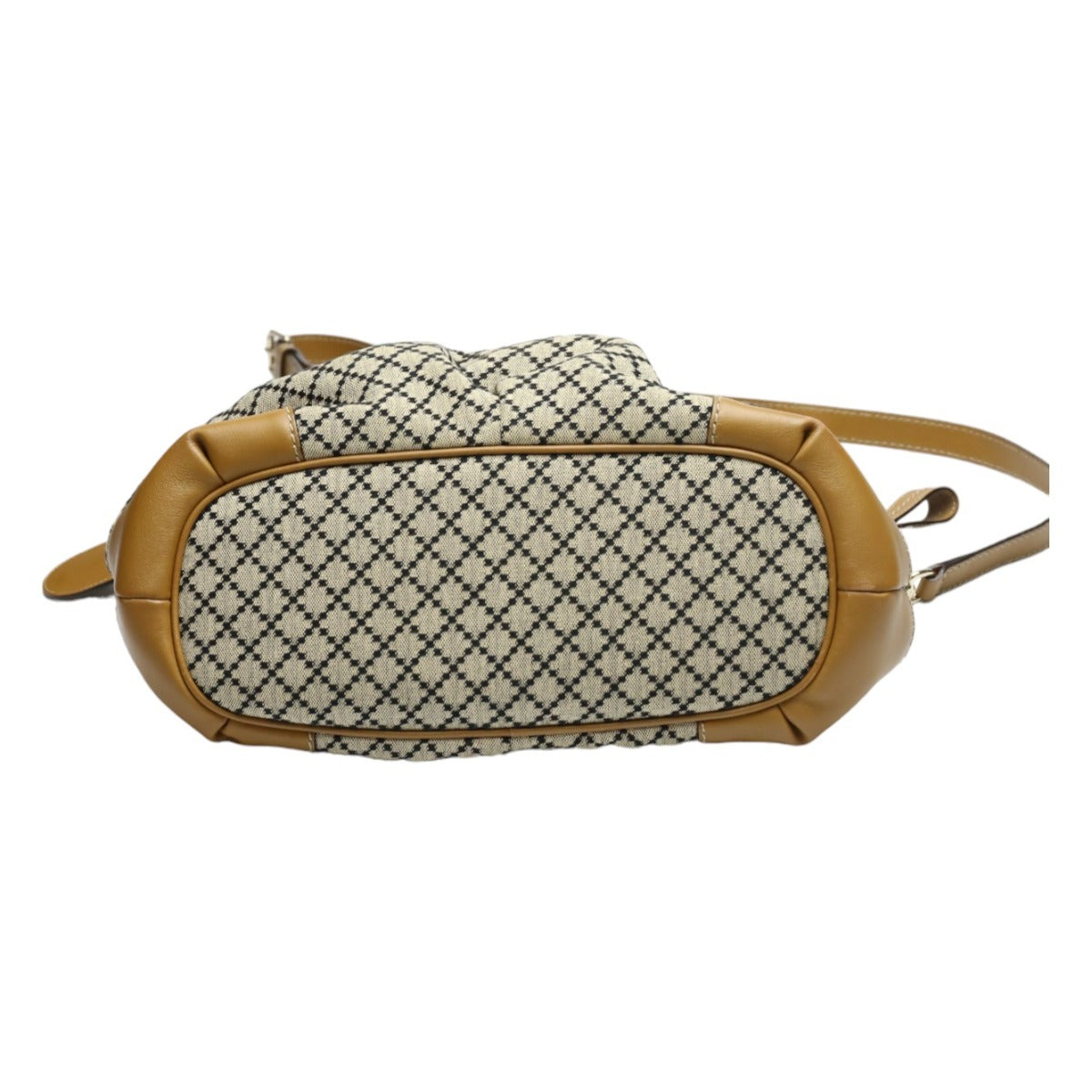 GUCCI Tote Bag 247902 canvas Beige x brown Diamante