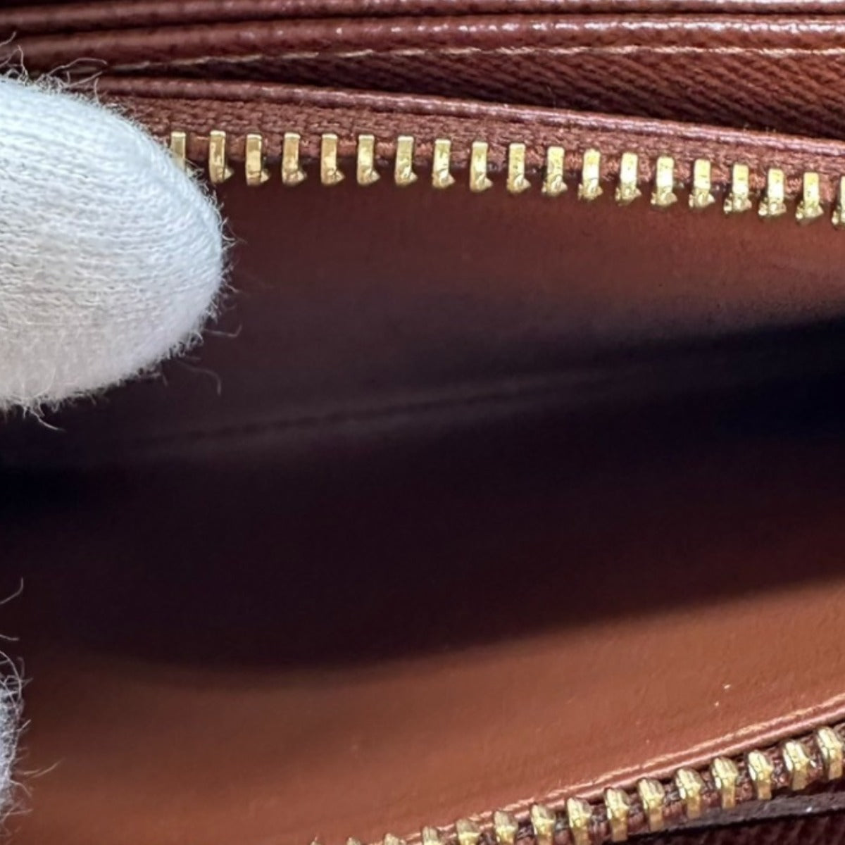LOUIS VUITTON Long Wallet Purse M60017 Monogram canvas, leather Brown Monogram Zip Around