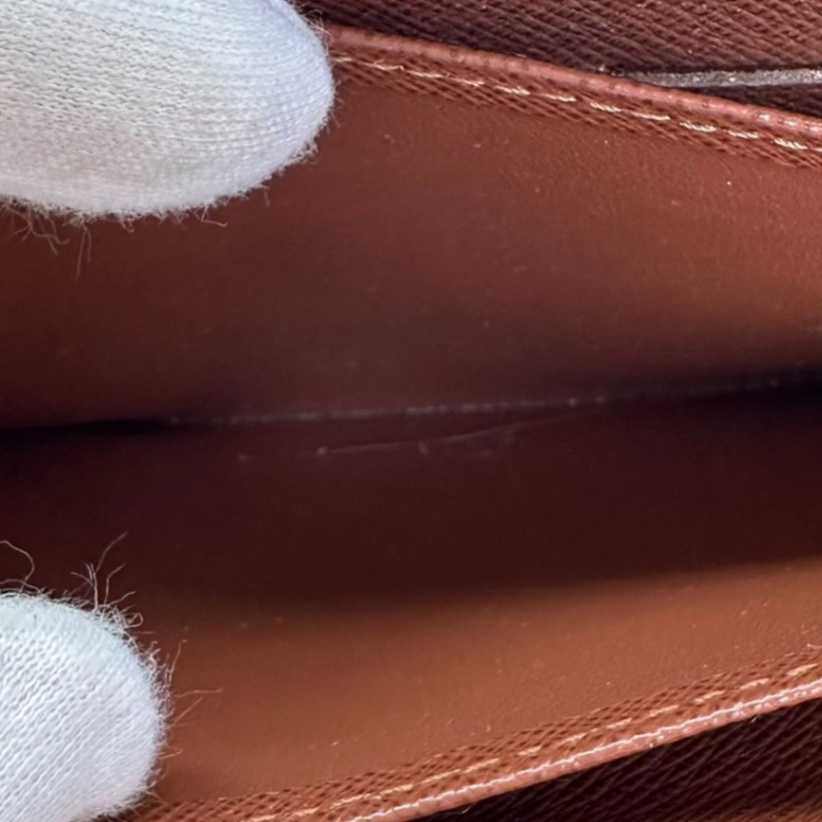 LOUIS VUITTON Long Wallet Purse M60017 Monogram canvas, leather Brown Monogram Zip Around