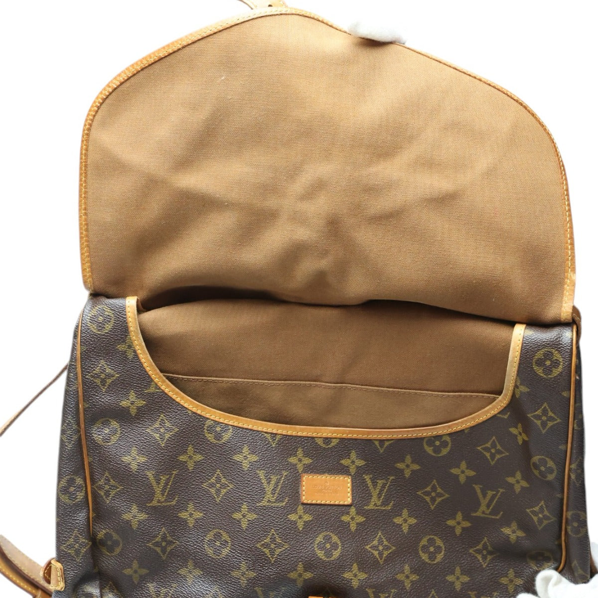 LOUIS VUITTON Shoulder Bag M42254 Monogram canvas Monogram canvas, leather Brown Samuel 35 Monogram Women Used Authentic