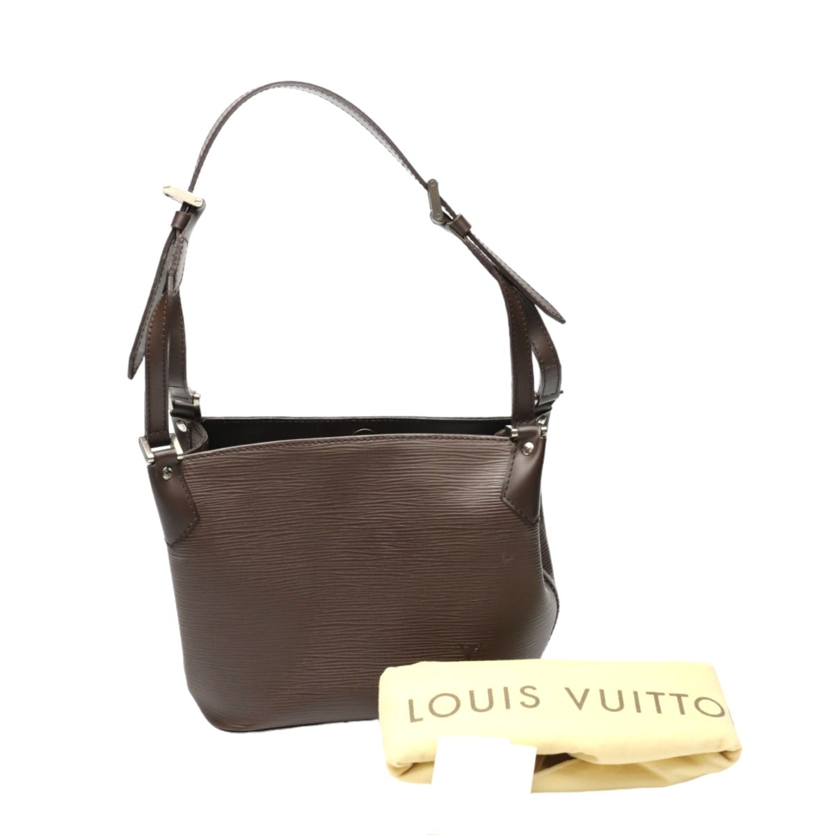 LOUIS VUITTON Tote Bag M5893D Epi Leather Brown mocha Epi Mandala PM Women Used Authentic