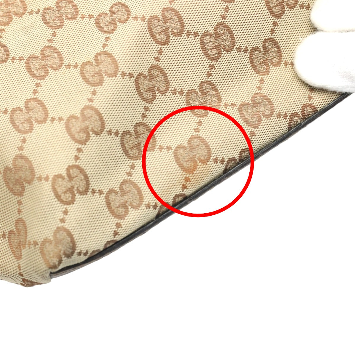 GUCCI Handbag 131228 GG canvas beige Sherry line