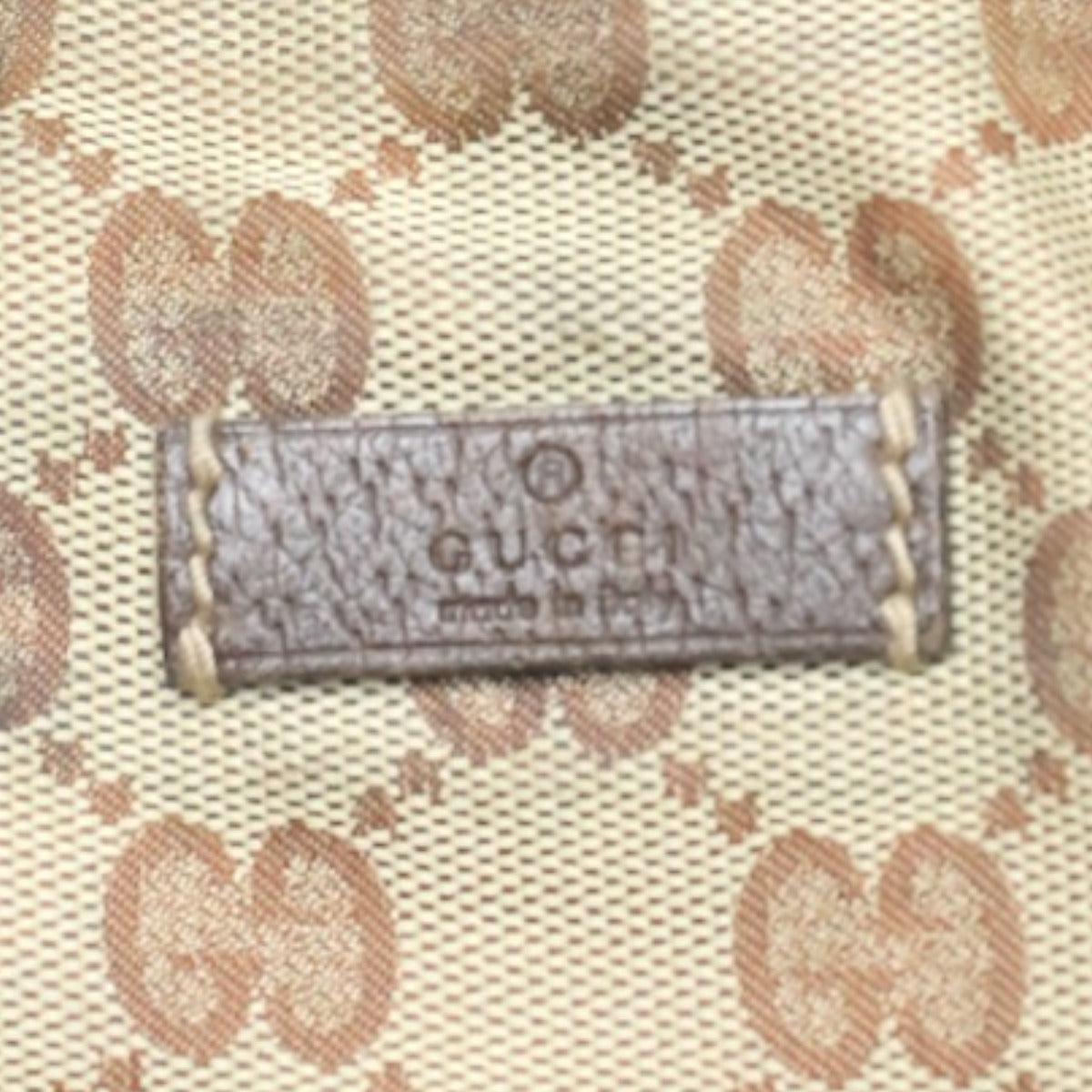 GUCCI Handbag 131228 GG canvas beige Tote Bag Sherry line Women Used Authentic