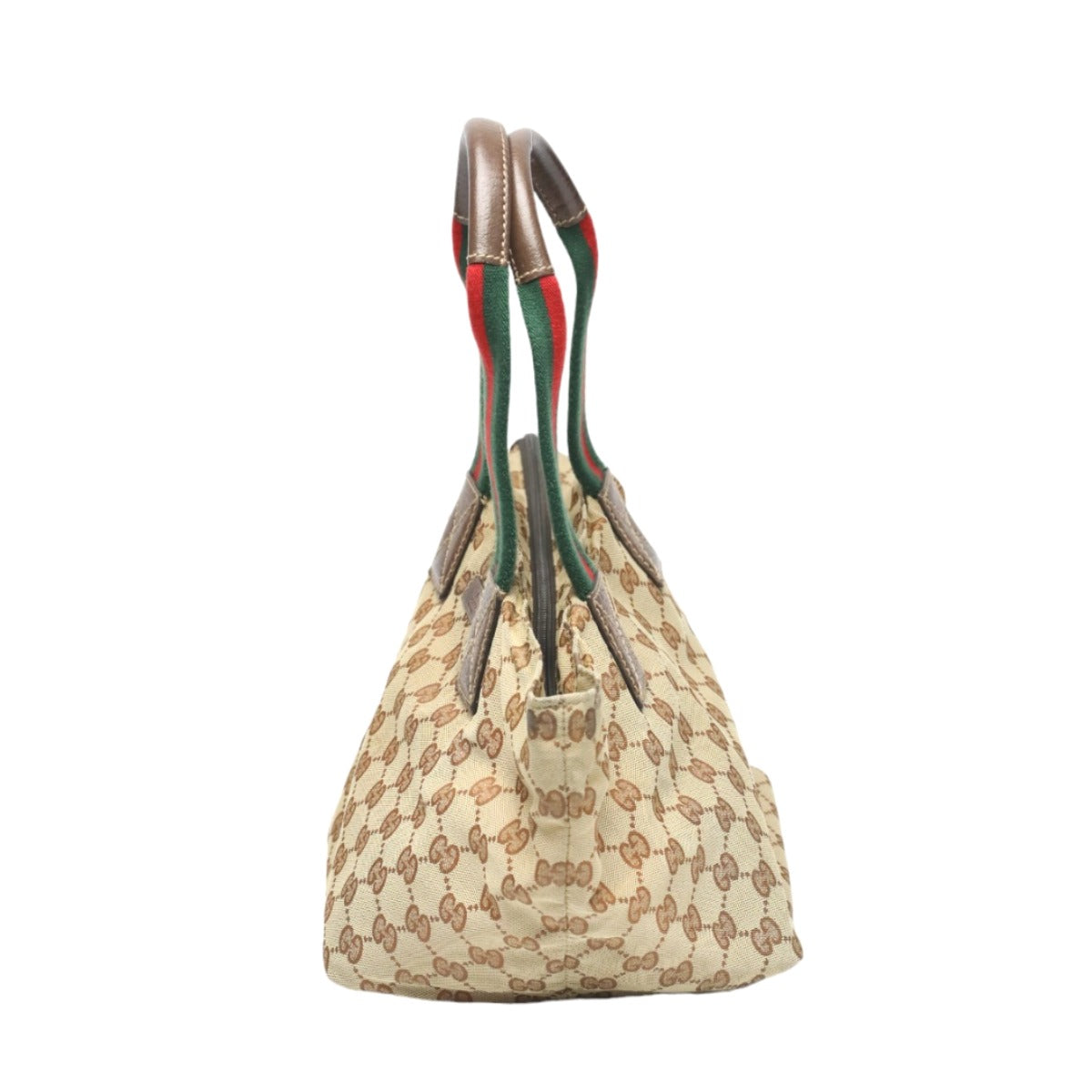 GUCCI Handbag 131228 GG canvas beige Tote Bag Sherry line Women Used Authentic