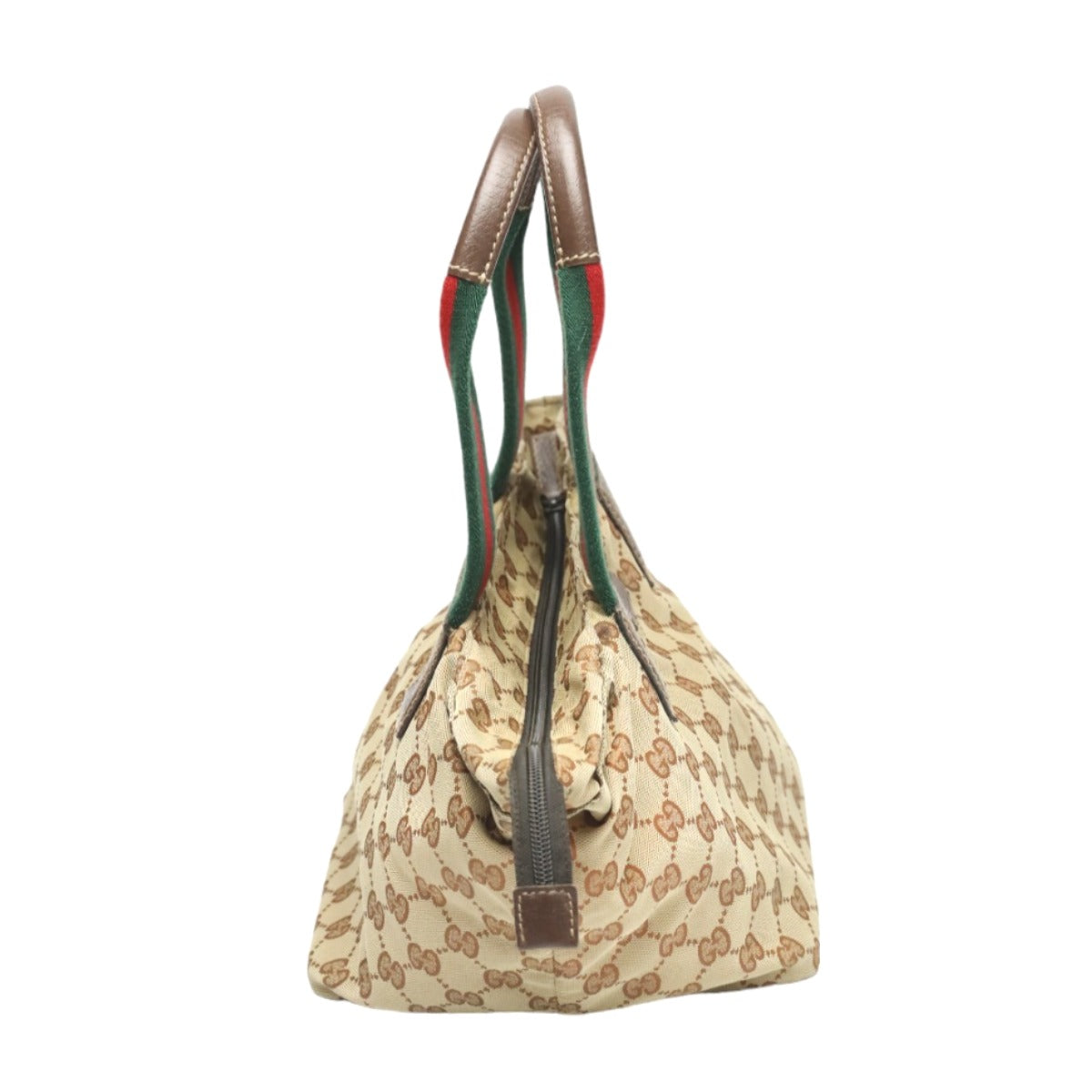 GUCCI Handbag 131228 GG canvas beige Tote Bag Sherry line Women Used Authentic
