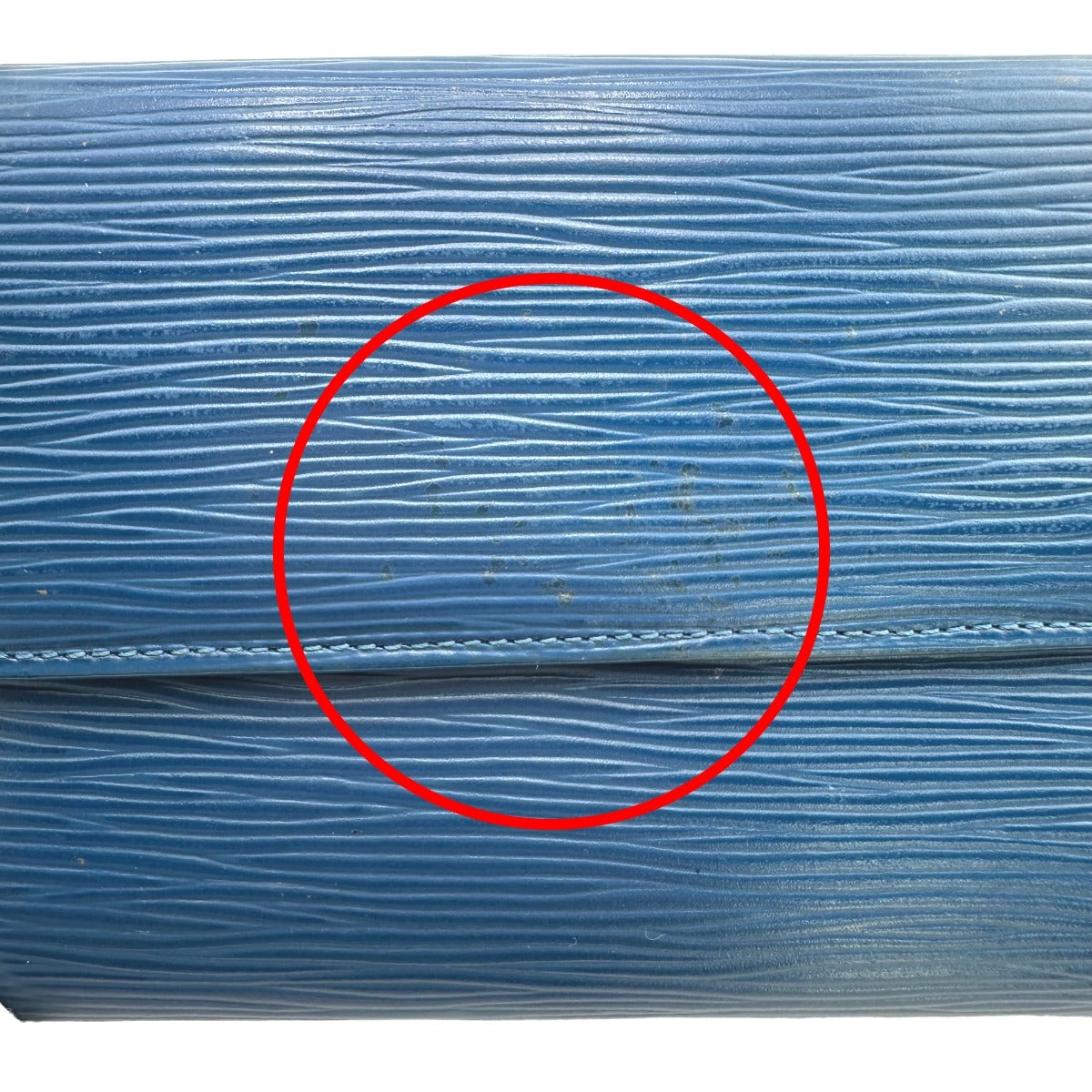 LOUIS VUITTON Long Wallet Purse M63385 Epi Leather Toledo Blue Epi Porte Tresor
