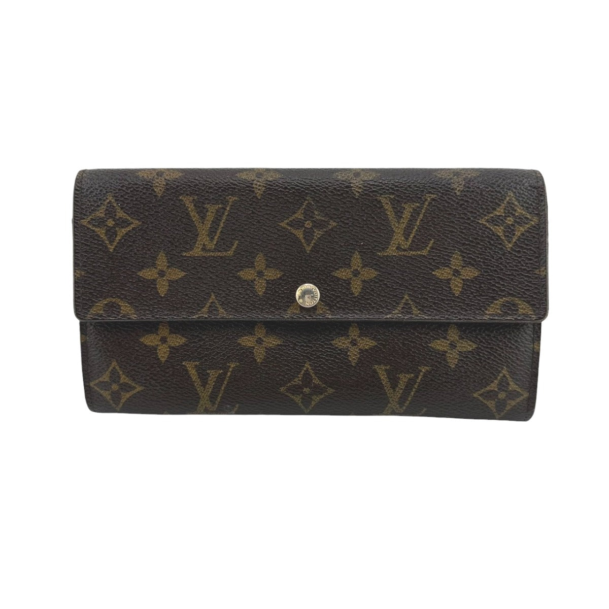 LOUIS VUITTON Long Wallet Purse M61734 Monogram canvas Brown Monogram Portefeuille Sara