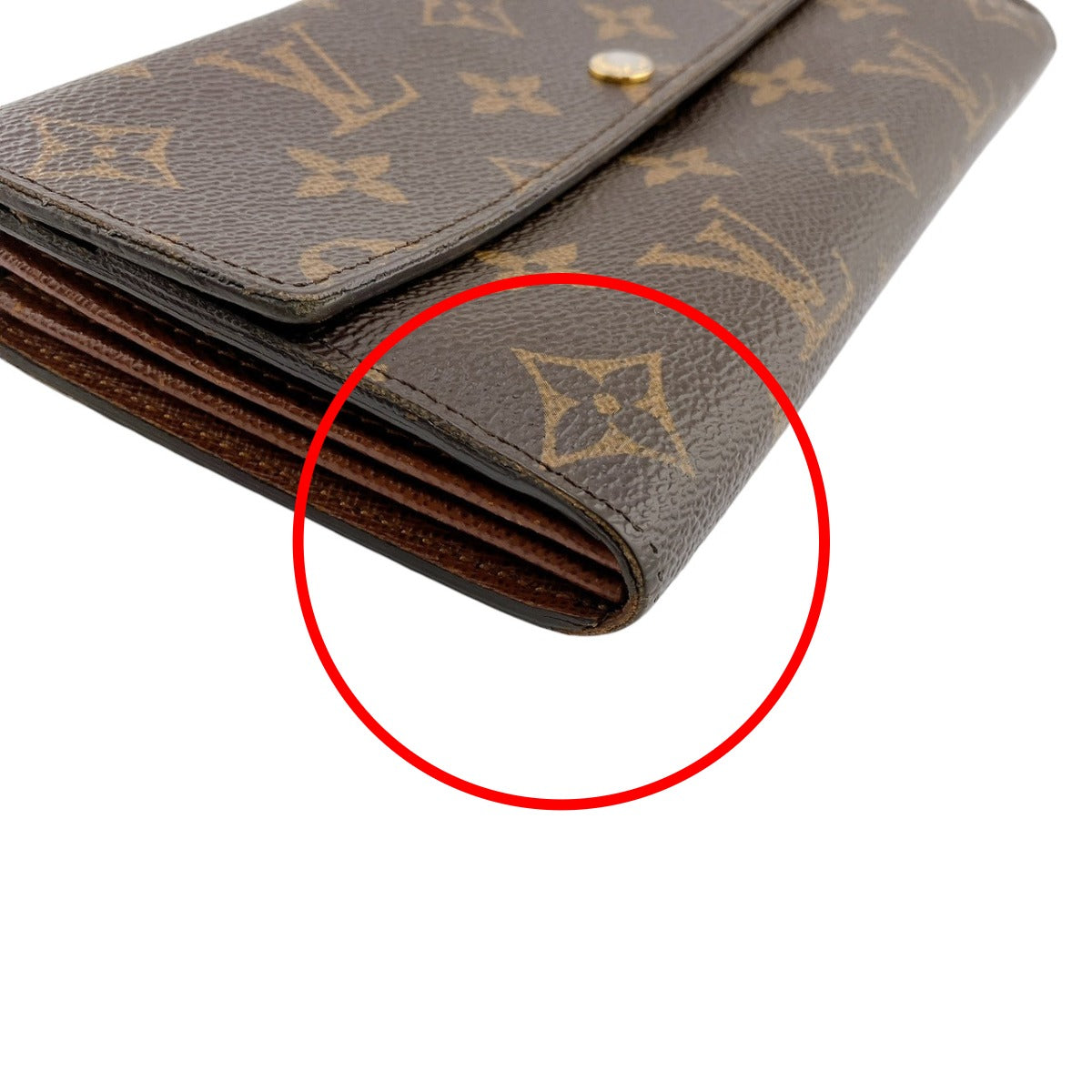 LOUIS VUITTON Long Wallet Purse M61734 Monogram canvas Brown Monogram Portefeuille Sara