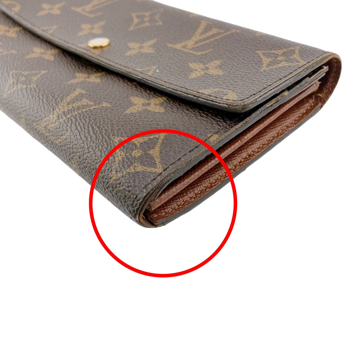 LOUIS VUITTON Long Wallet Purse M61734 Monogram canvas Brown Monogram Portefeuille Sara