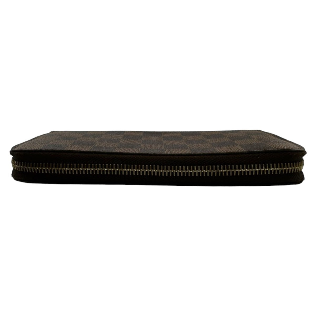 LOUIS VUITTON Long Wallet Purse N60015 Damier canvas, leather Brown Damier Zippy wallet old model