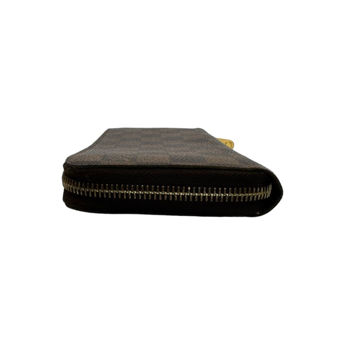 LOUIS VUITTON Long Wallet Purse N60015 Damier canvas, leather Brown Damier Zippy wallet old model