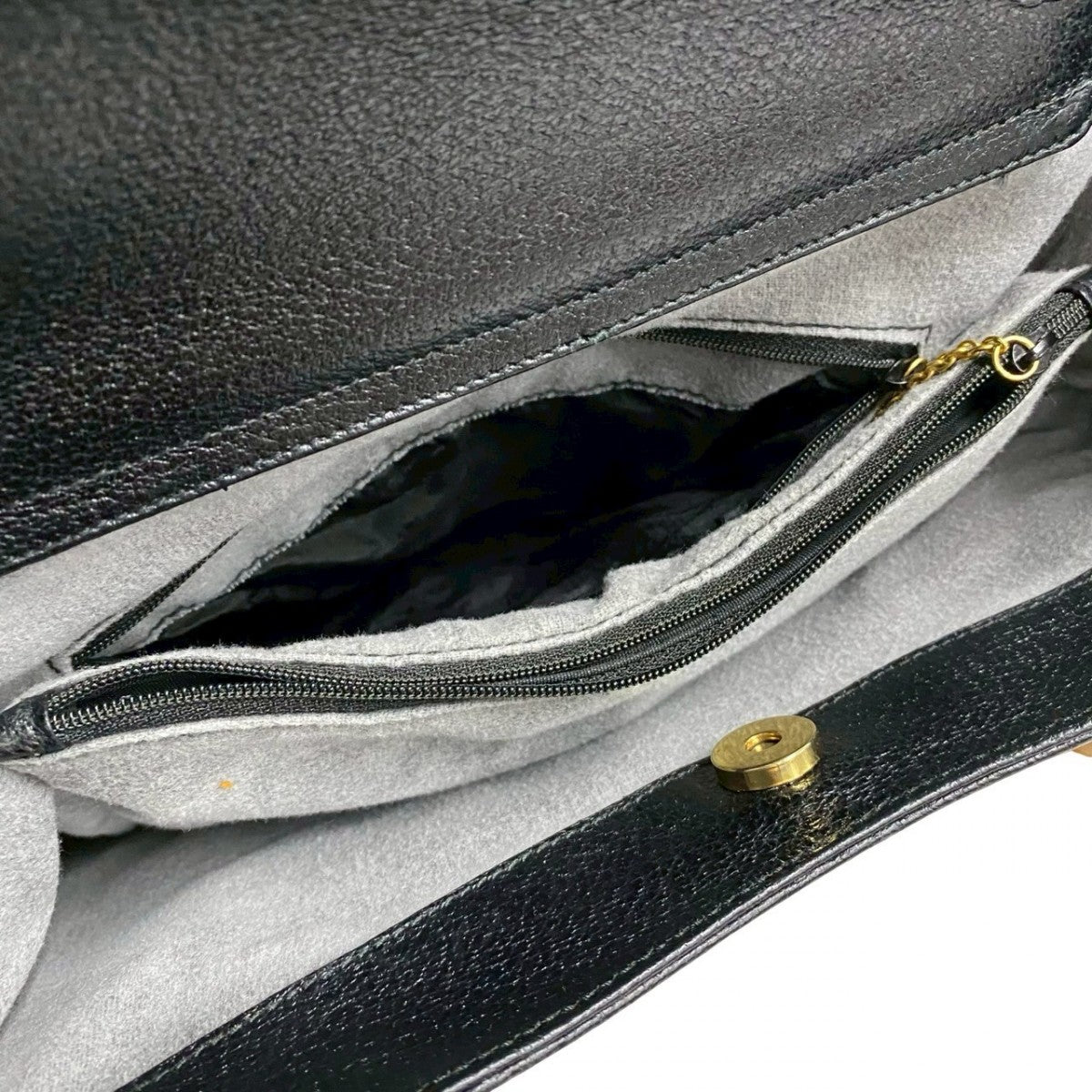 GUCCI Handbag leather black Bamboo