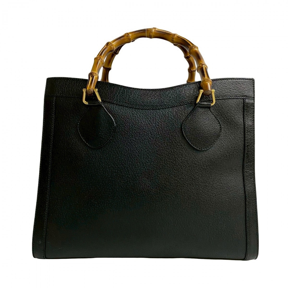 GUCCI Handbag leather black Bamboo