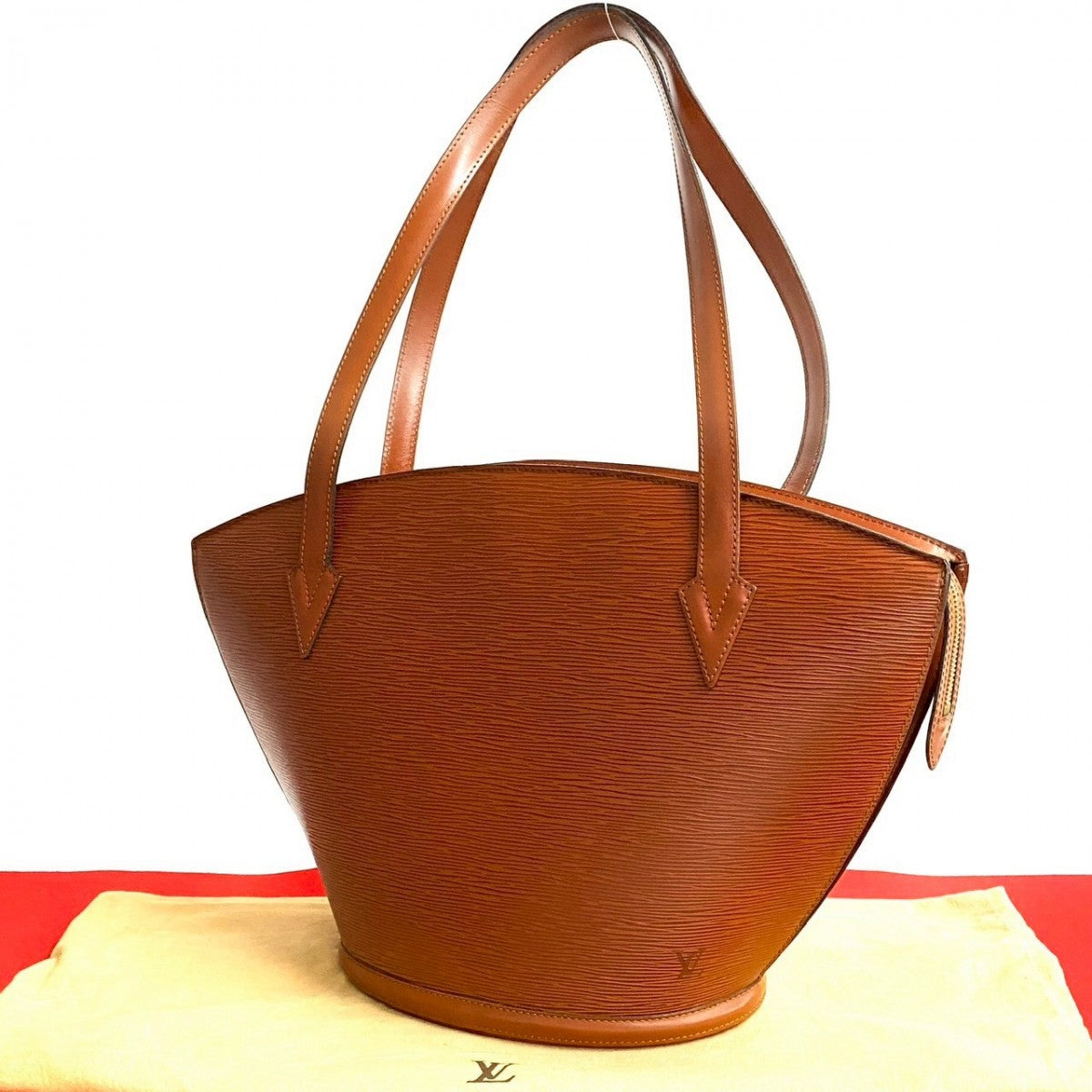 LOUIS VUITTON Tote Bag M52263 leather Brown Epi Sunjack shopping