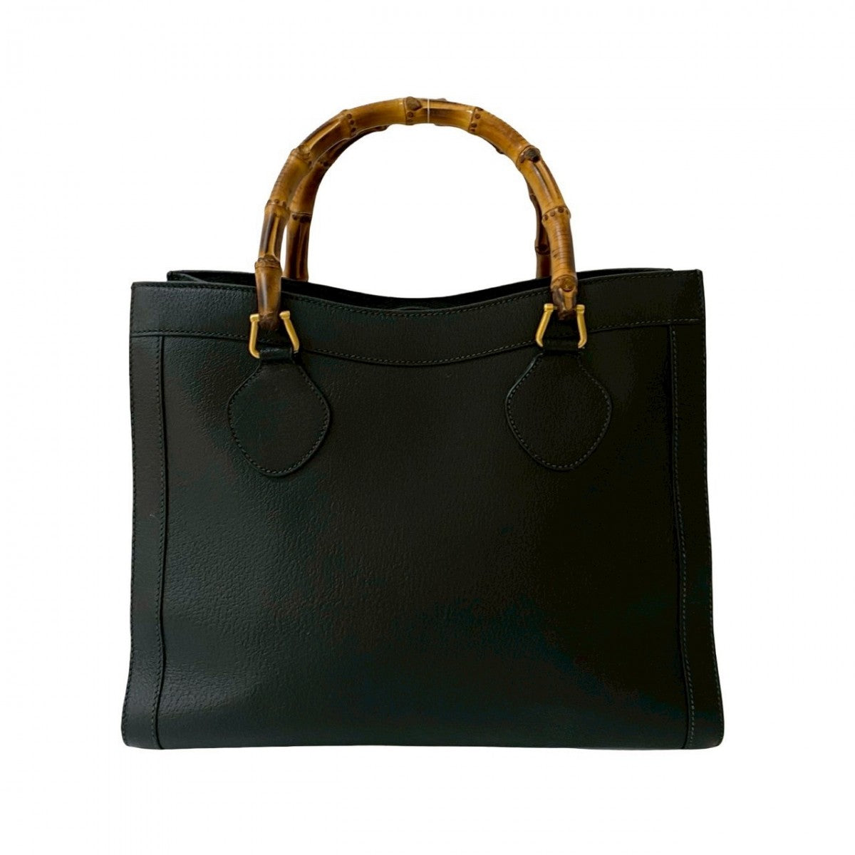 GUCCI Handbag leather black Bamboo