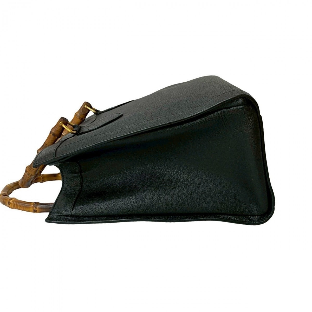 GUCCI Handbag leather black Bamboo