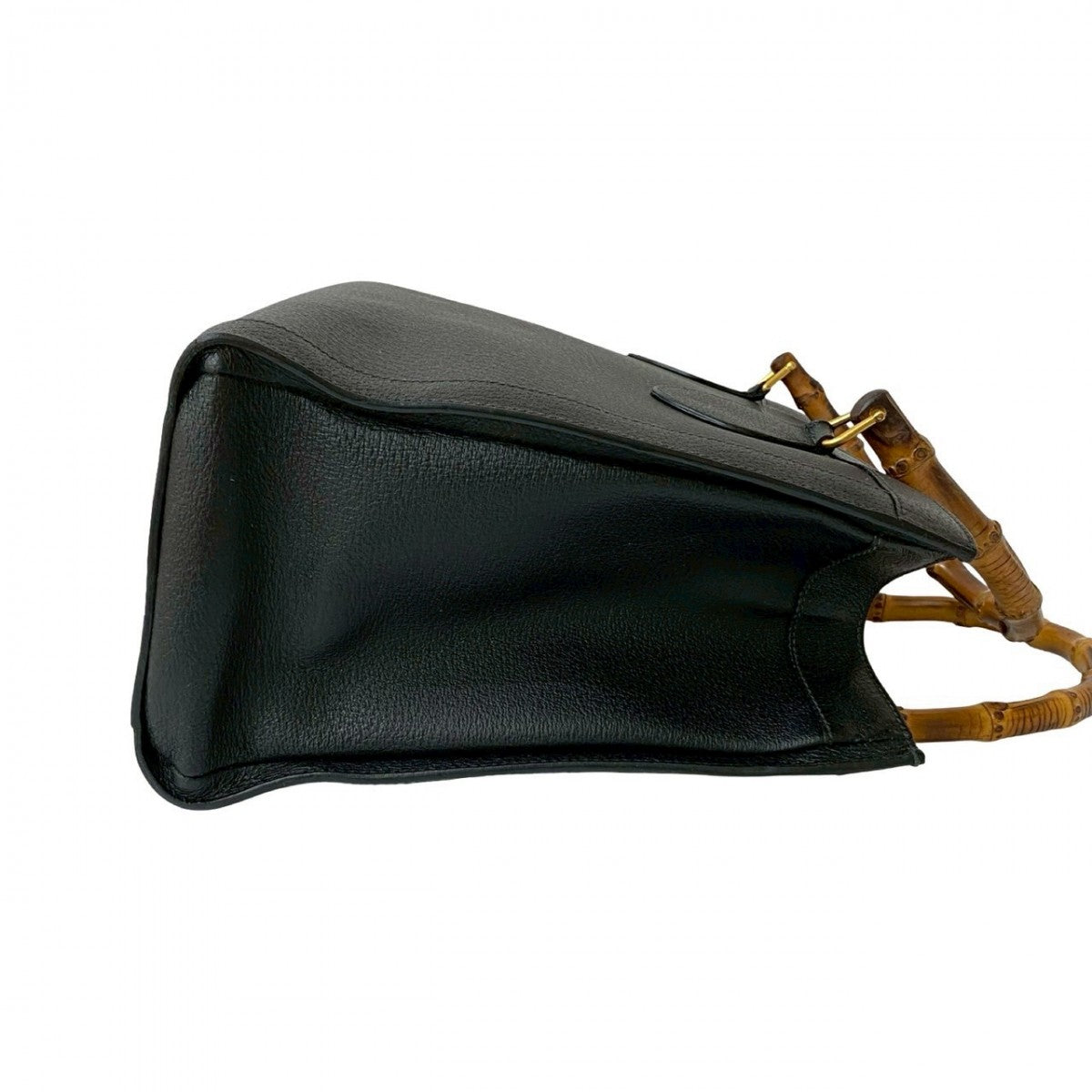 GUCCI Handbag leather black Bamboo