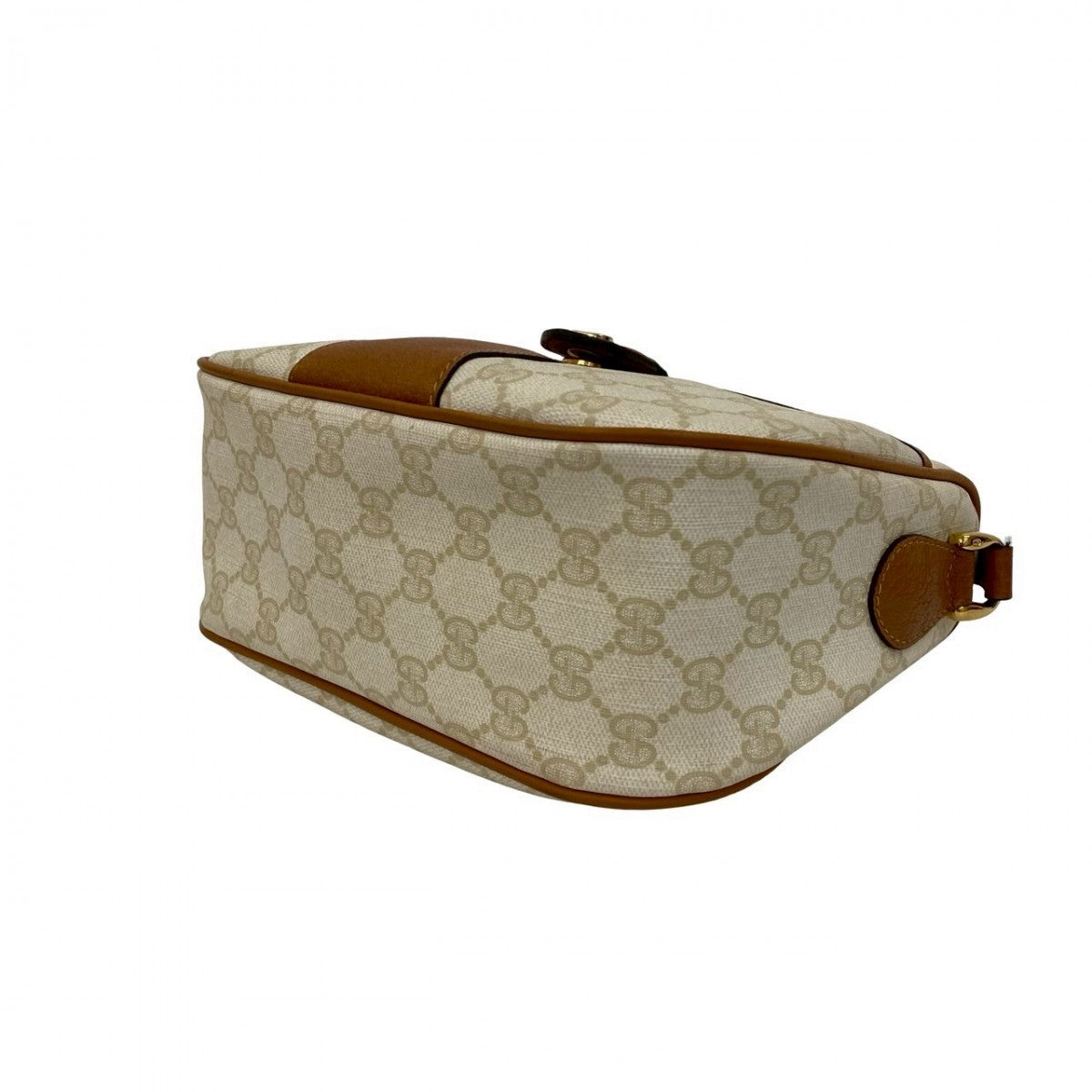 GUCCI Shoulder Bag leather white Sherry line
