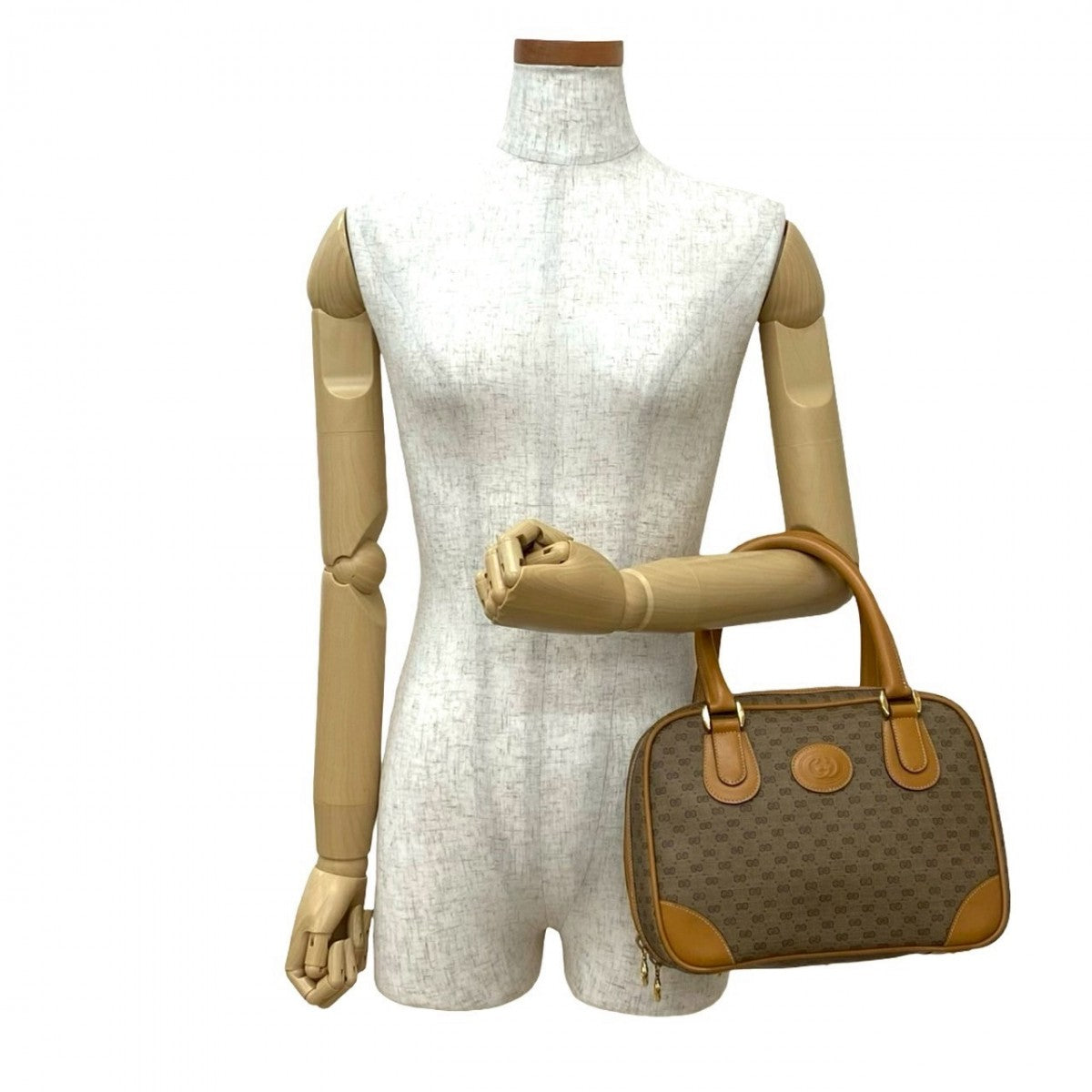 GUCCI Handbag leather Brown