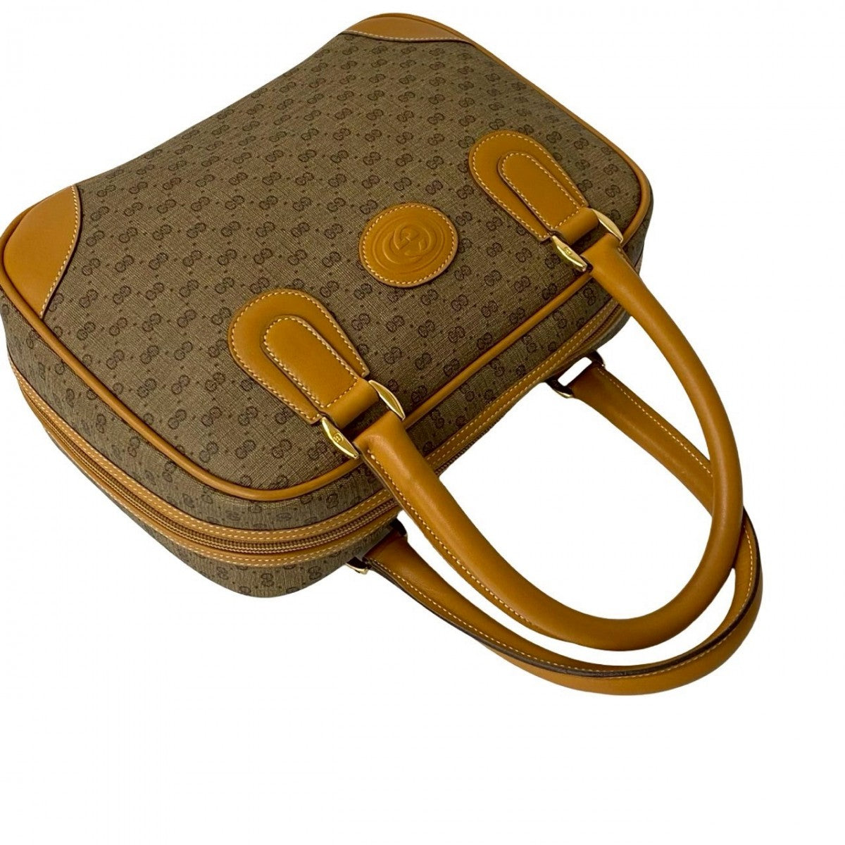 GUCCI Handbag leather Brown