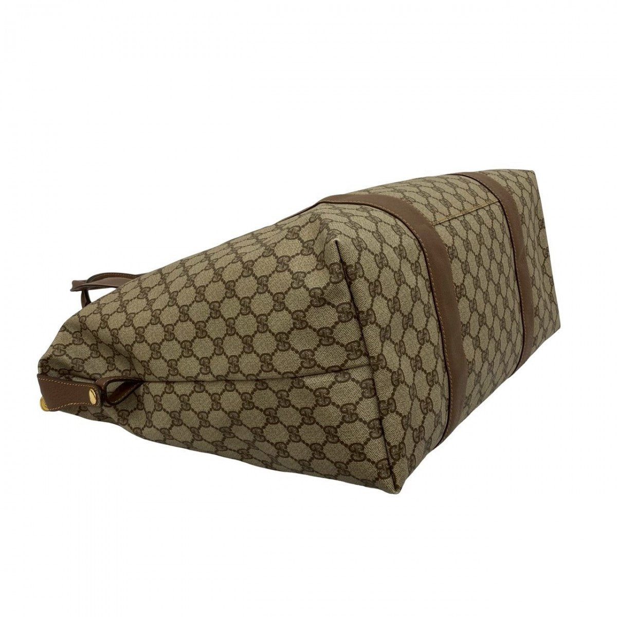 GUCCI Boston Duffel bag leather Brown