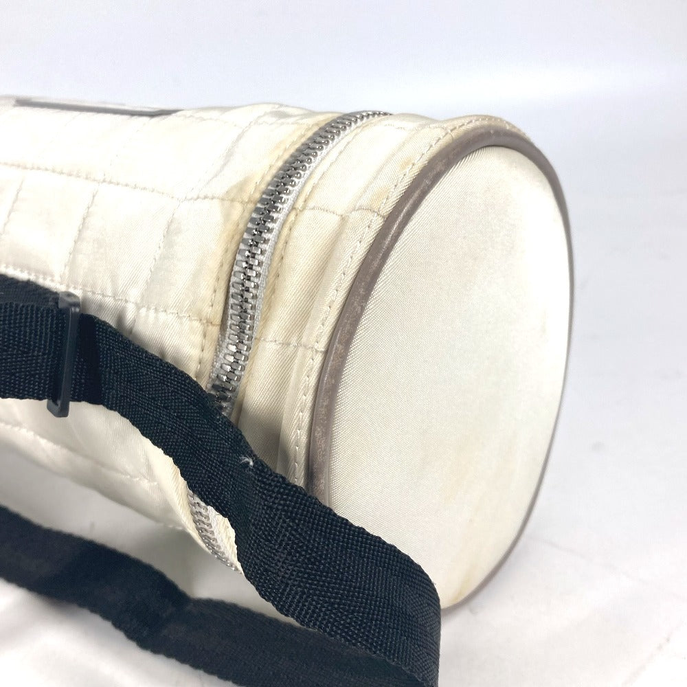 CHANEL Shoulder Bag Nylon canvas white Sports CC COCO Mark Bottle Holder