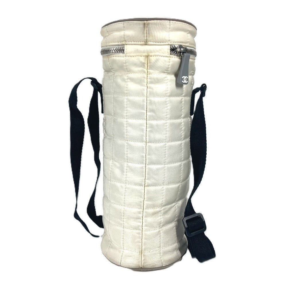 CHANEL Shoulder Bag Nylon canvas white Sports CC COCO Mark Bottle Holder