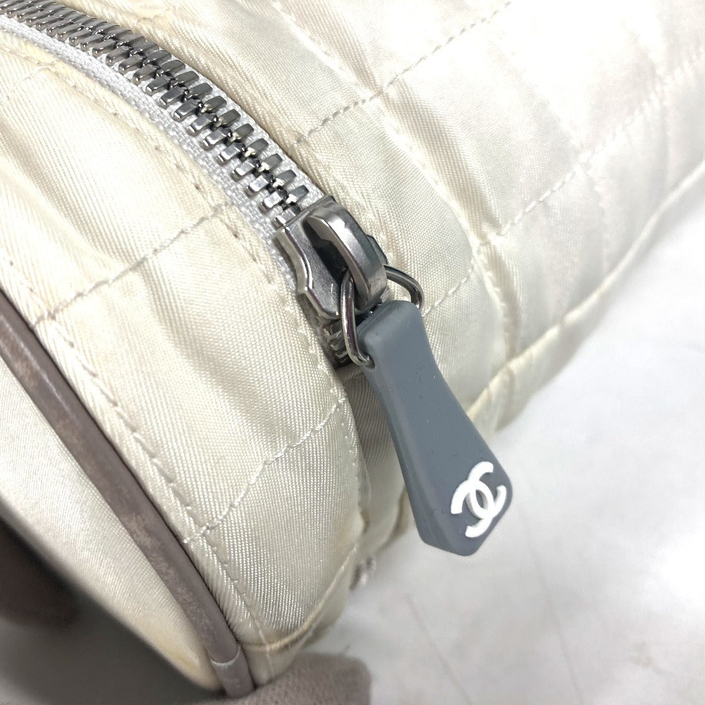 CHANEL Shoulder Bag Nylon canvas white Sports CC COCO Mark Bottle Holder