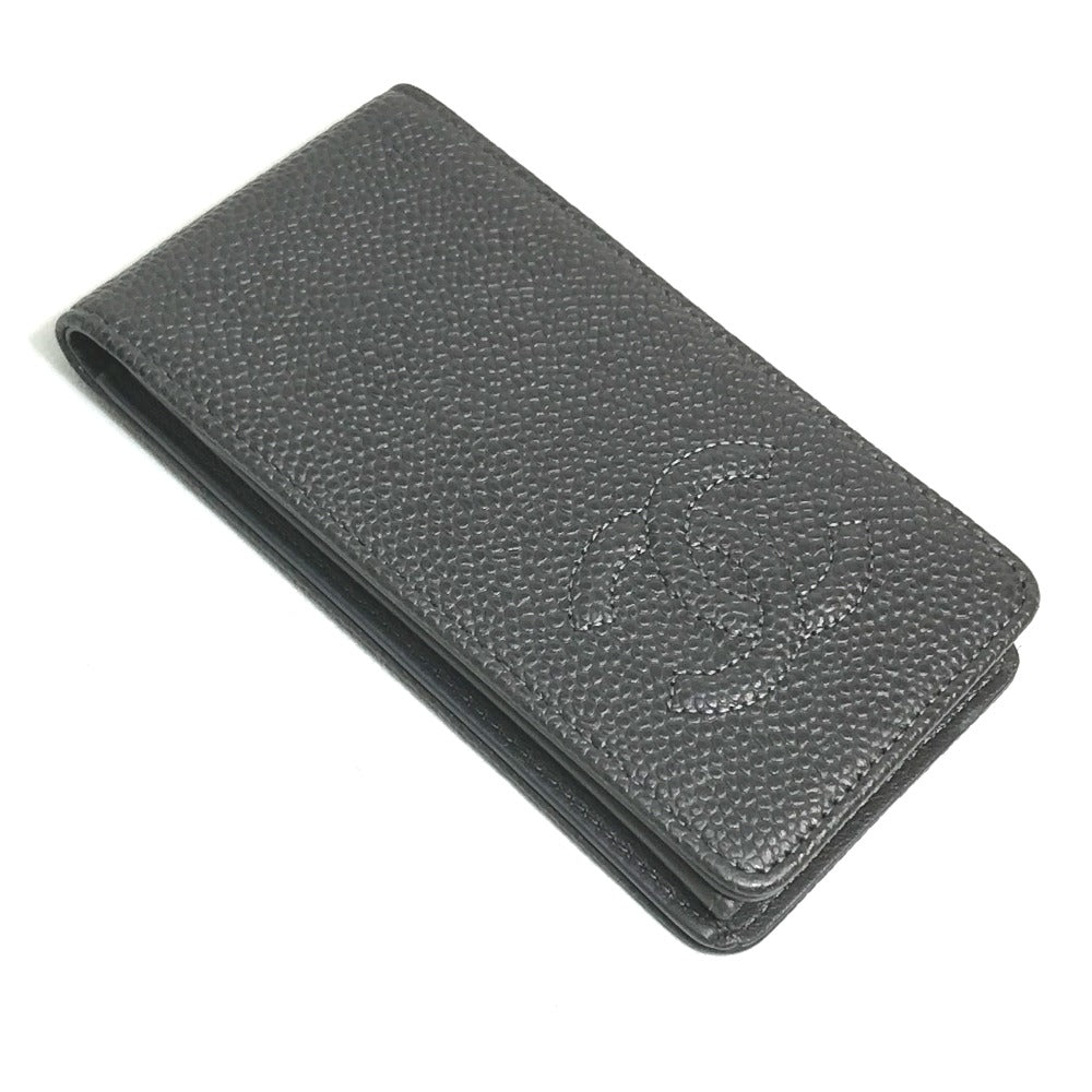 CHANEL iPhone case Caviar skin gray CC COCO Mark iphone4 / 4S compatible