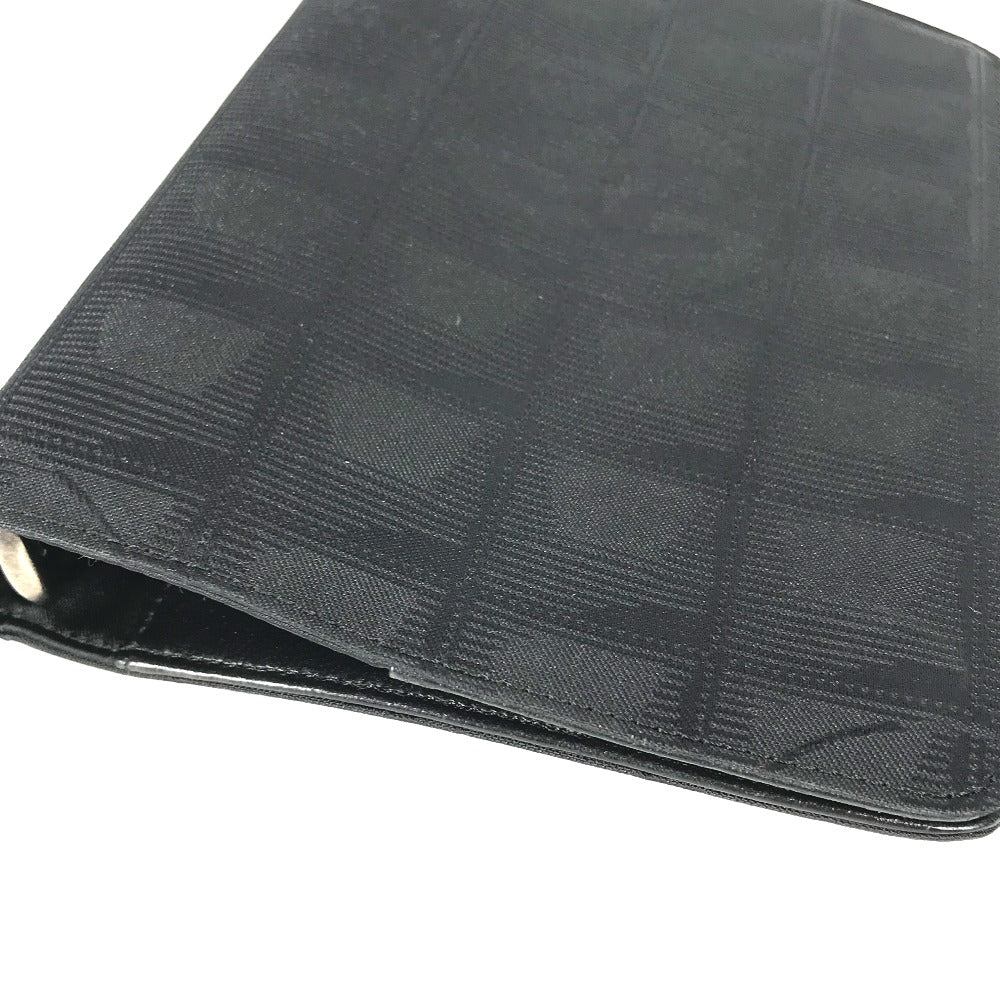 CHANEL Notebook cover Nylon black New travel line logo