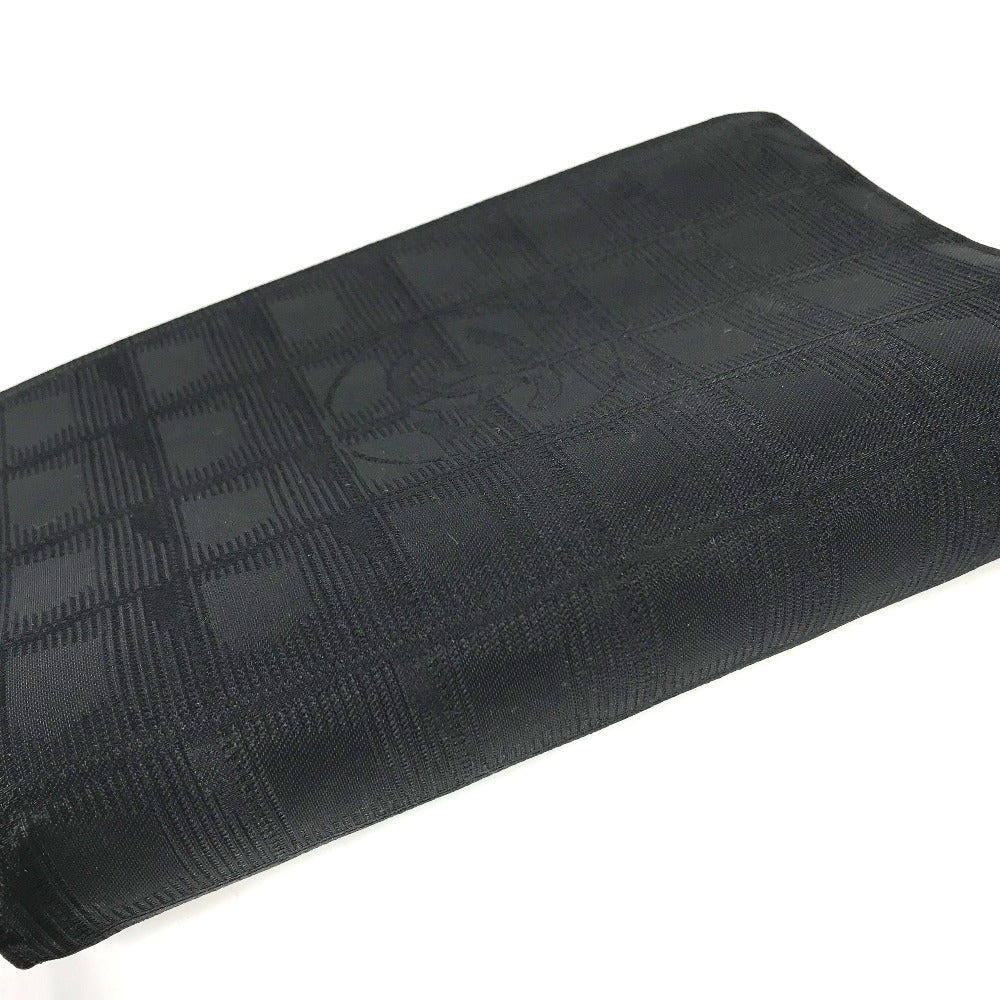 CHANEL Notebook cover Nylon black New travel line logo