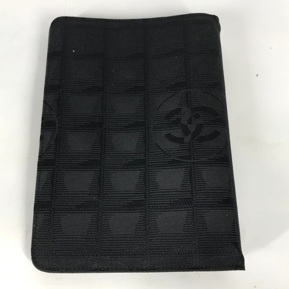 CHANEL Notebook cover Nylon black New travel line logo