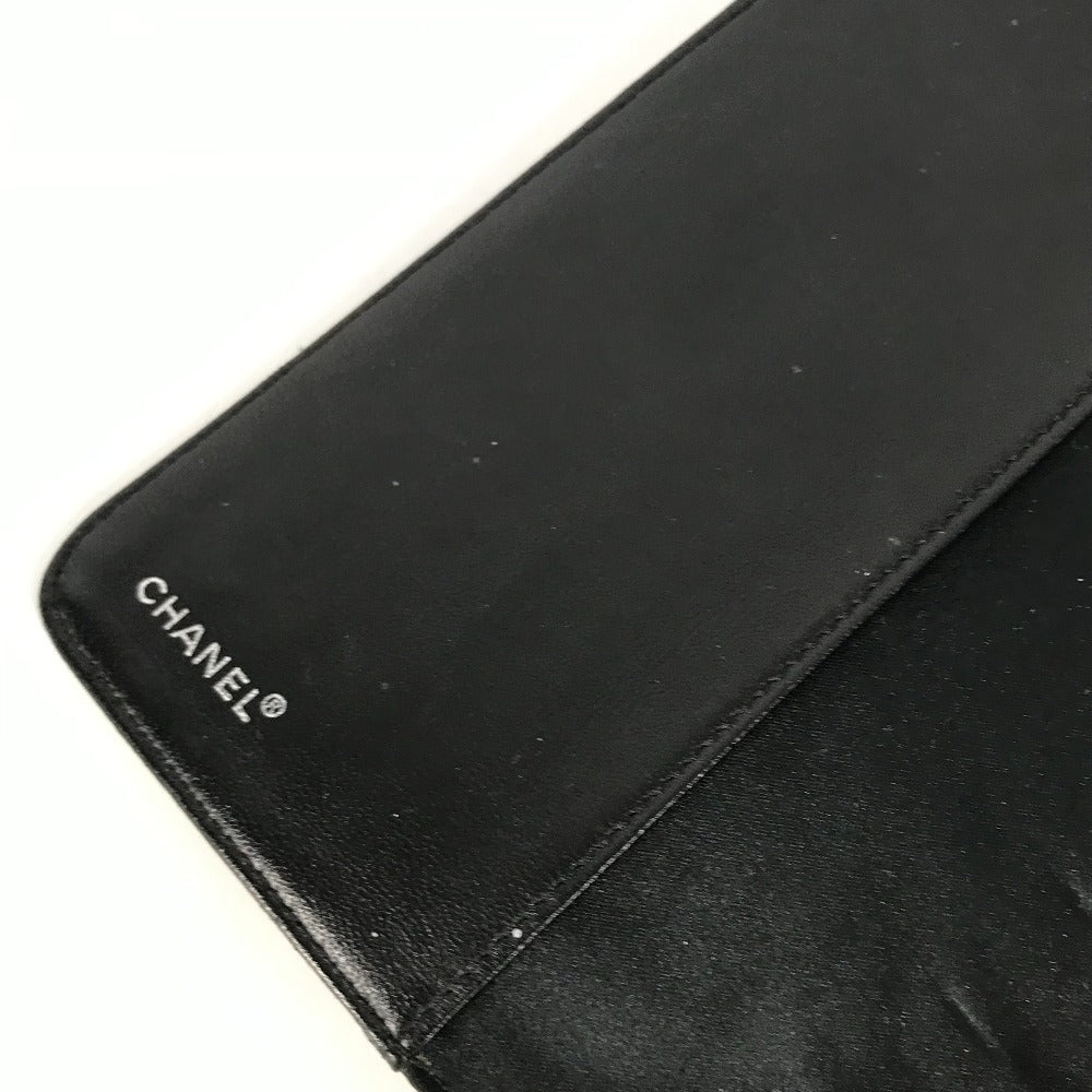 CHANEL Notebook cover Nylon black New travel line logo