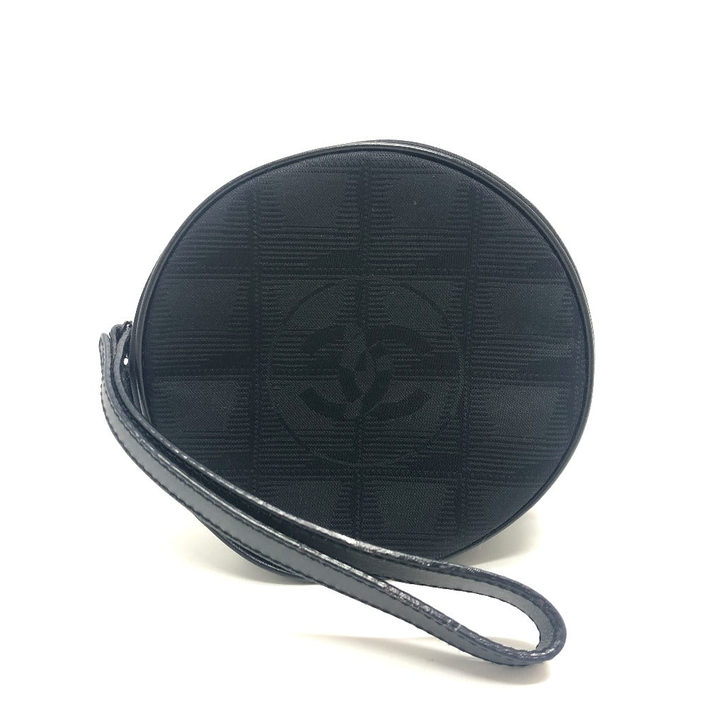 CHANEL Cosmetics Pouch A17682 Nylon jacquard black New travel line