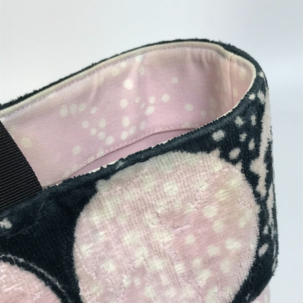 CHANEL Tote Bag canvas Light pink x black COCO Mark