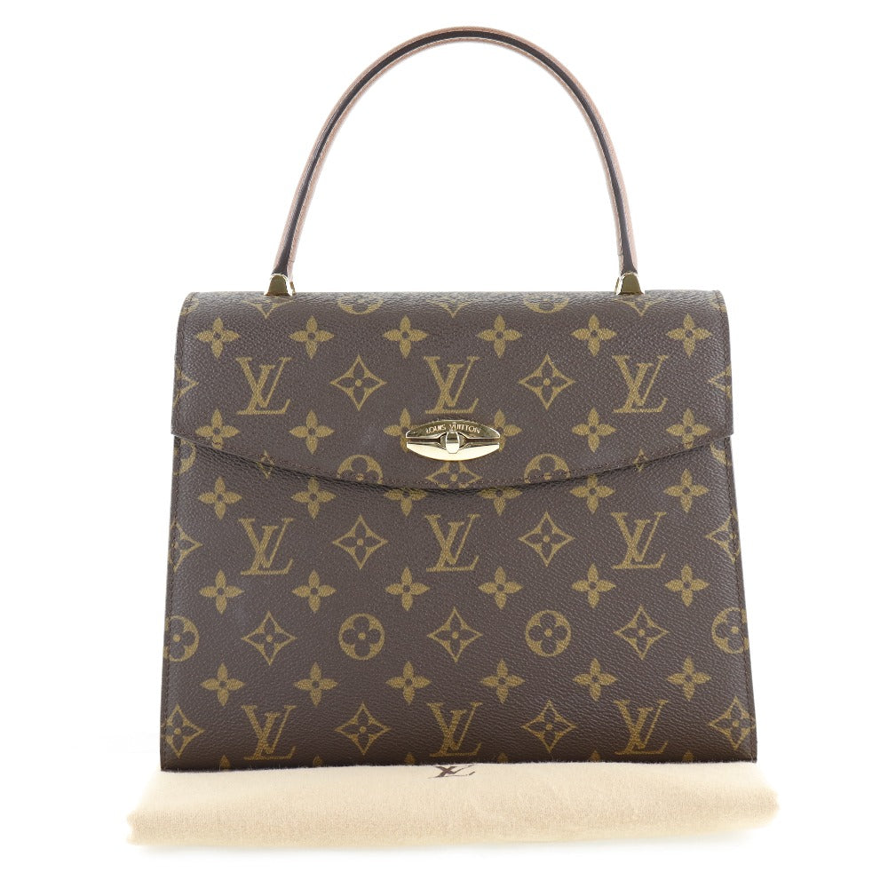 LOUIS VUITTON Handbag M51379 Monogram canvas Brown Malesherbes Women Used Authentic