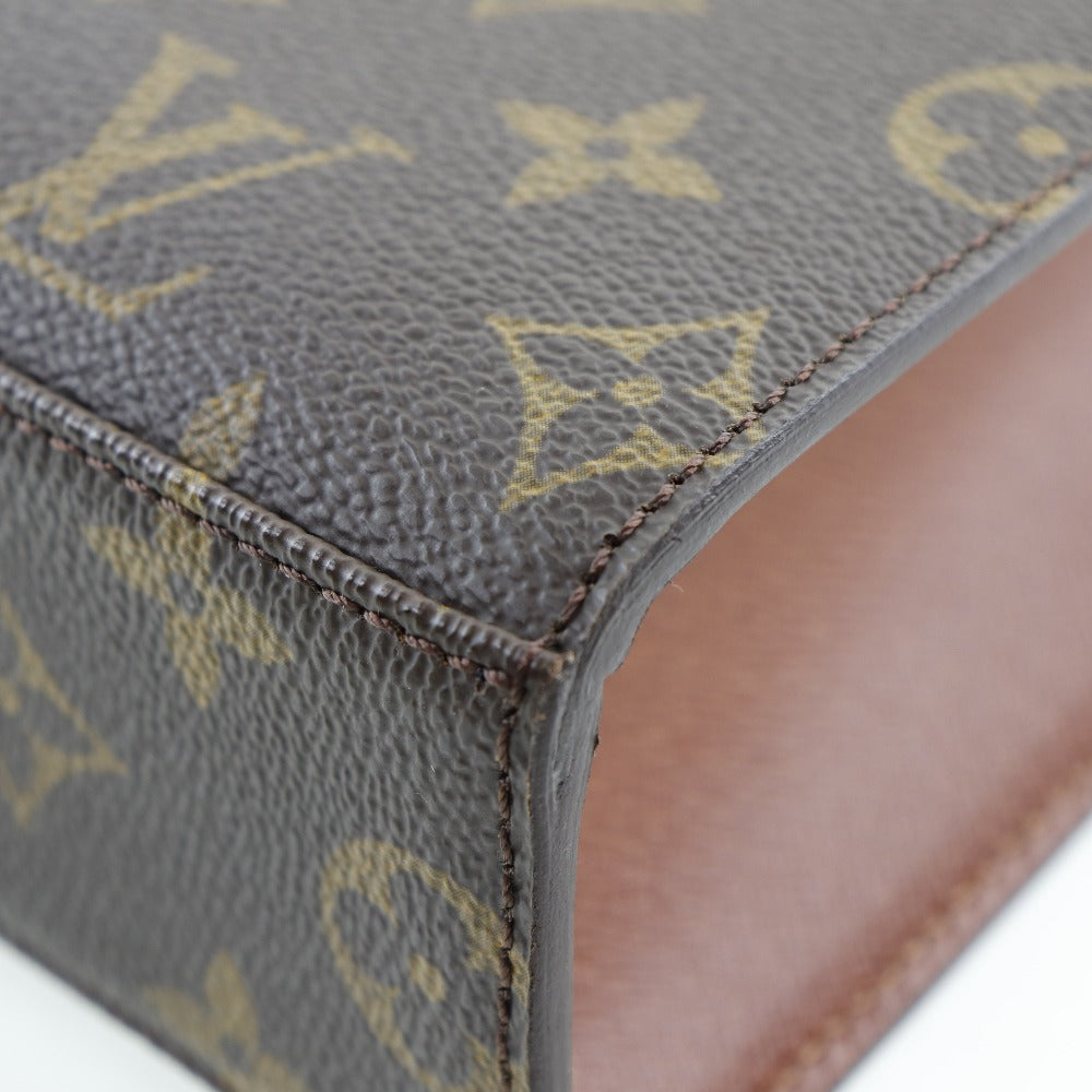 LOUIS VUITTON Handbag M51379 Monogram canvas Brown Malesherbes Women Used Authentic
