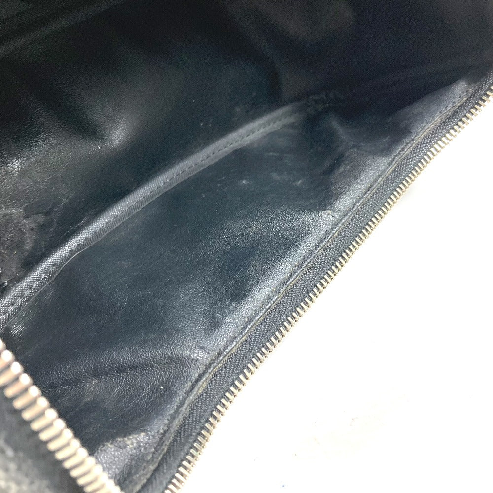 LOUIS VUITTON Pouch N47625 Damier Grafitto Canvas black Damier Grafitte C Cracking pouch mens Used Authentic