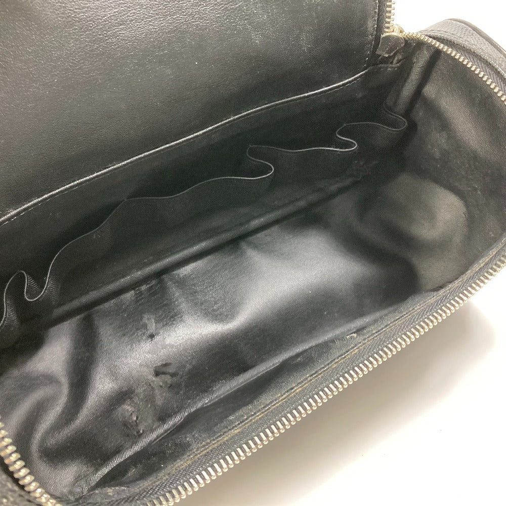LOUIS VUITTON Pouch N47625 Damier Grafitto Canvas black Damier Grafitte C Cracking pouch mens Used Authentic