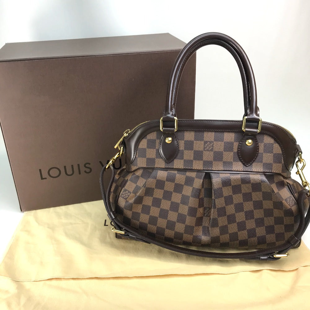 LOUIS VUITTON Handbag N51997 Damier canvas Brown Damier Trevi PM unisex(Unisex) Used Authentic