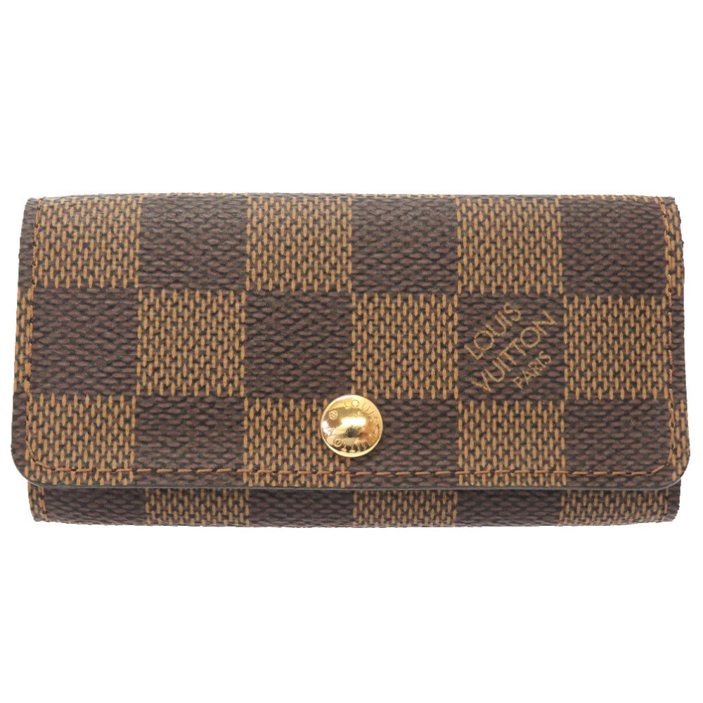 LOUIS VUITTON Key case Key holder N62631 Damier canvas Brown Damier Multicles4