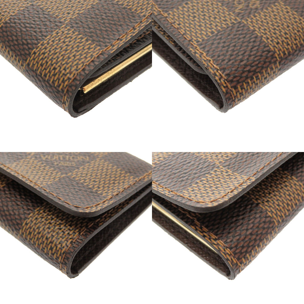 LOUIS VUITTON Key case Key holder N62631 Damier canvas Brown Damier Multicles4