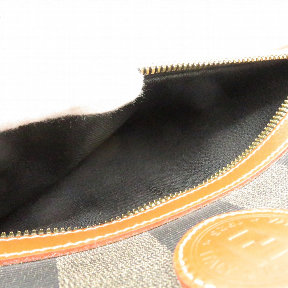 FENDI Handbag PVC Brown Pekan