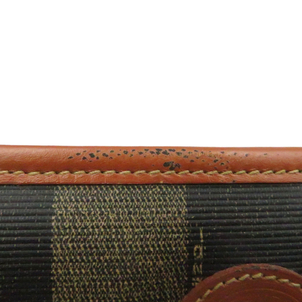 FENDI Handbag PVC Brown Pekan Women Used Authentic
