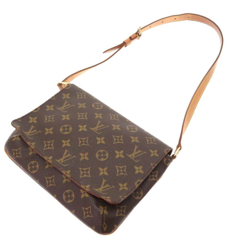 LOUIS VUITTON Shoulder Bag M51257 Monogram canvas Brown Monogram Musette Tango Short Strap Women Used Authentic