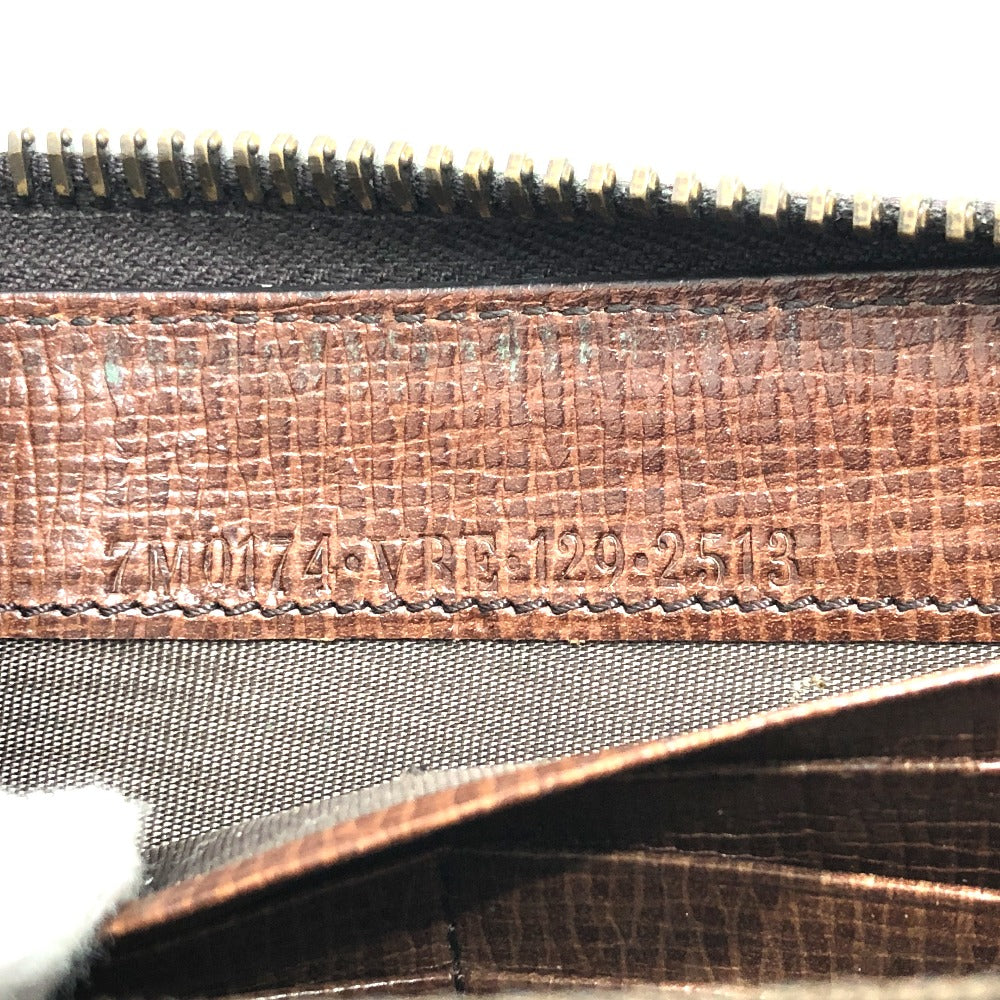 FENDI Long Wallet Purse 7M0174 PVC / Leather Brown Zucca mens Used Authentic