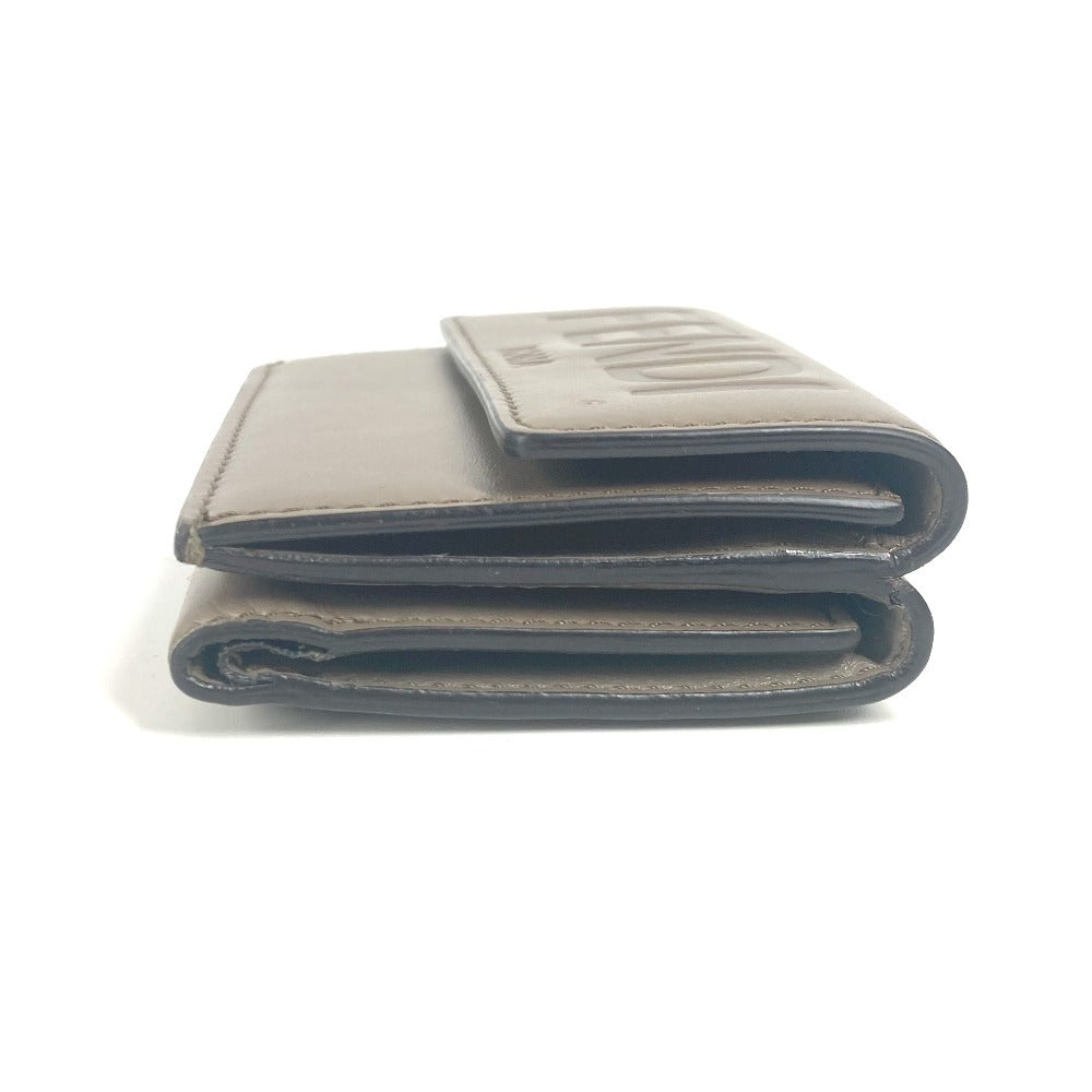 FENDI Trifold wallet 8M0395 leather Brown type logo