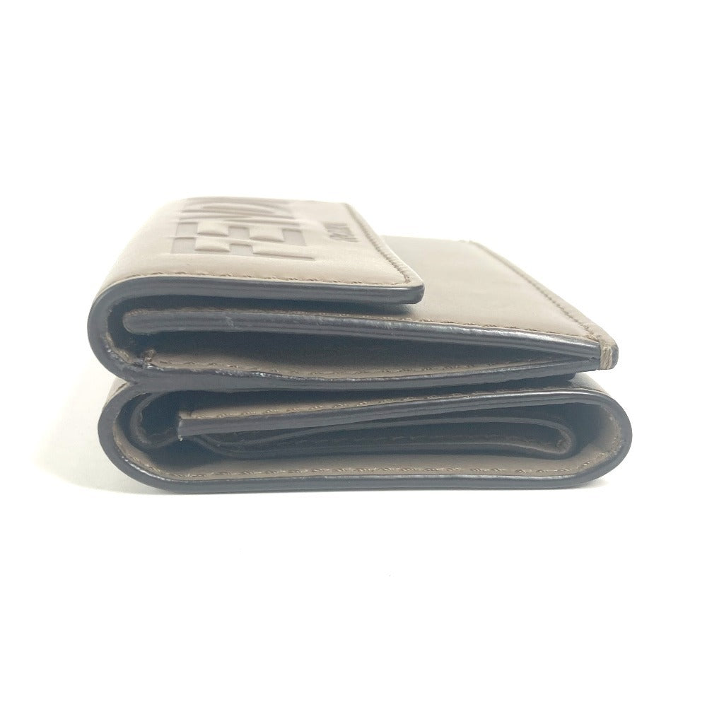 FENDI Trifold wallet 8M0395 leather Brown type logo