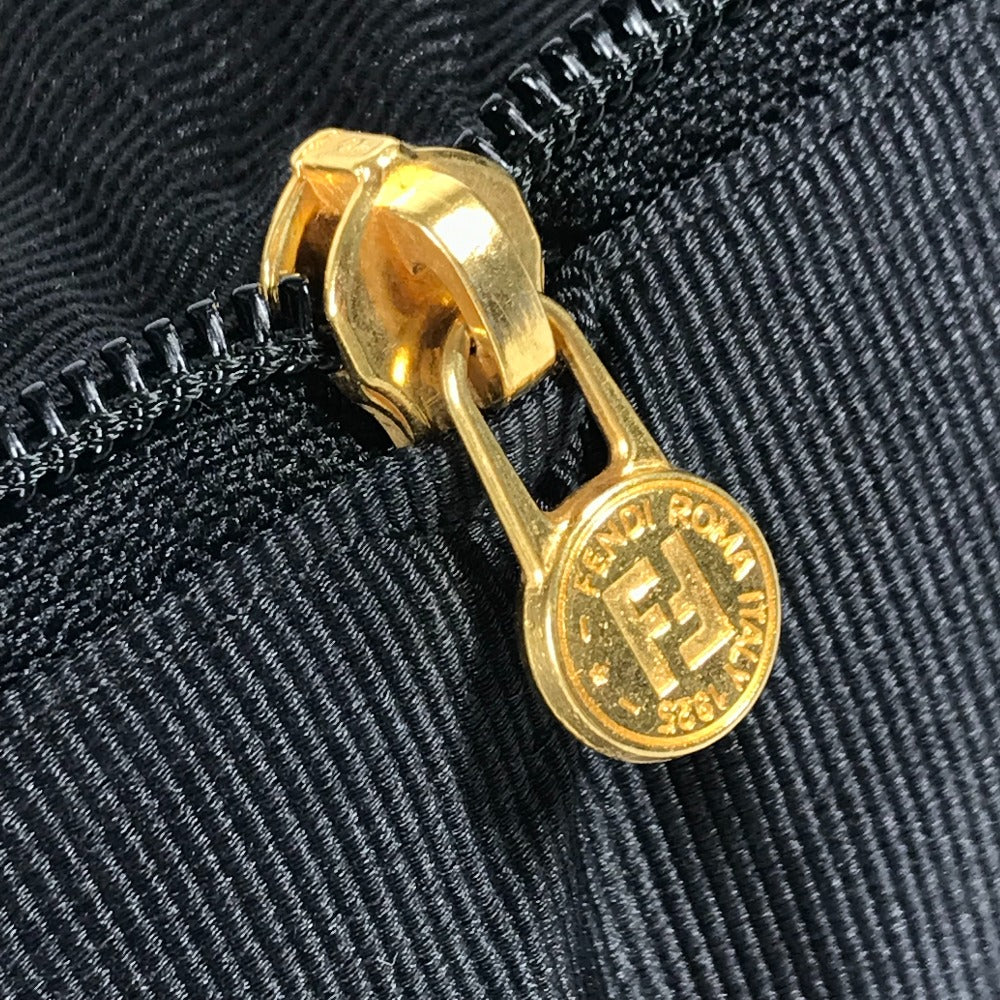 FENDI Tote Bag Nylon black vintage logo